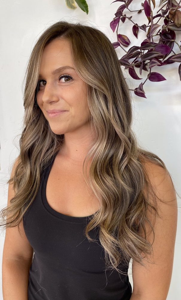 Glossed and toned curls with a healthy shine