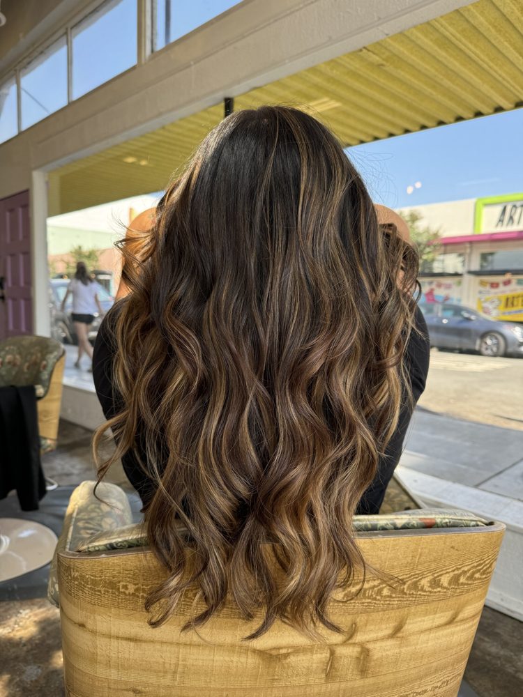 Healthy curls styled at Salvage Salon, San Diego